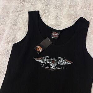 Harley-Davidson Black Winged Logo Tank